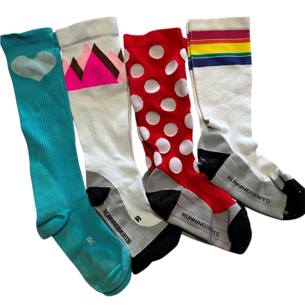 Runningskirts lot of 5 compression Knee-High Socks Set